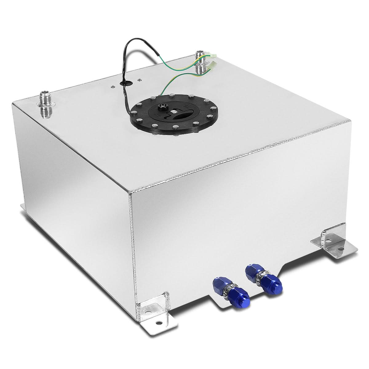10 Gallon Aluminum Fuel Cell Gas Tank with Level Sender - Polished