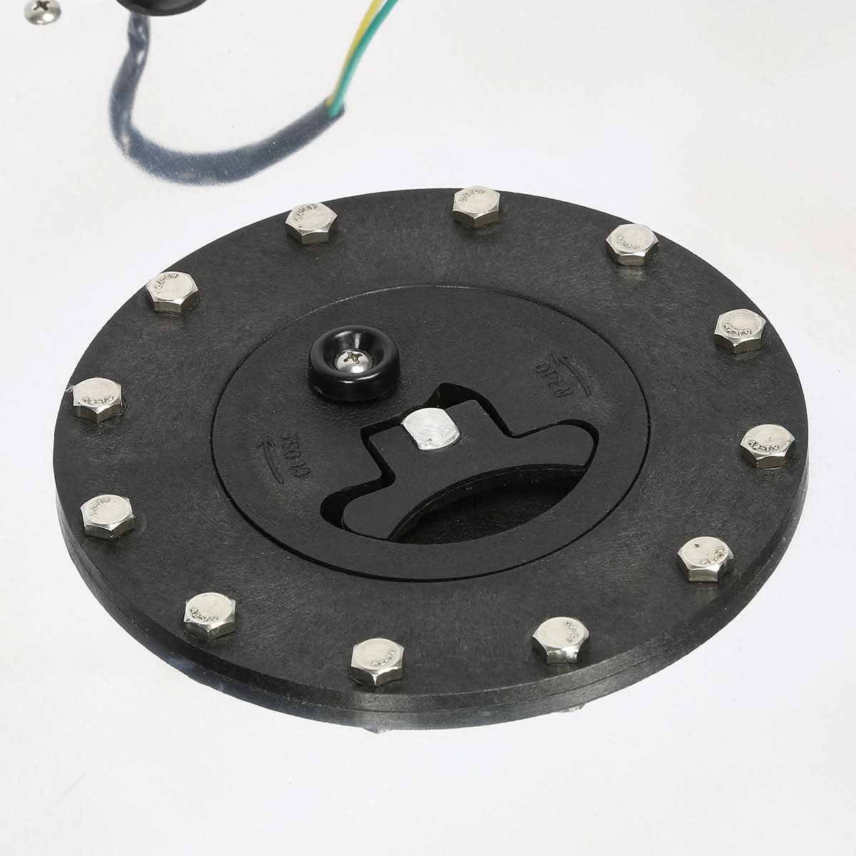 10 Gallon Aluminum Fuel Cell Gas Tank with Level Sender - Polished