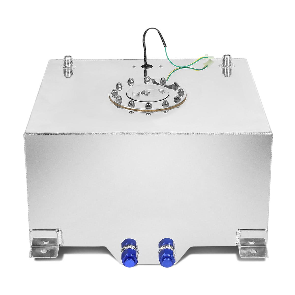 10 Gallon Aluminum Fuel Cell Gas Tank with Level Sender - Polished