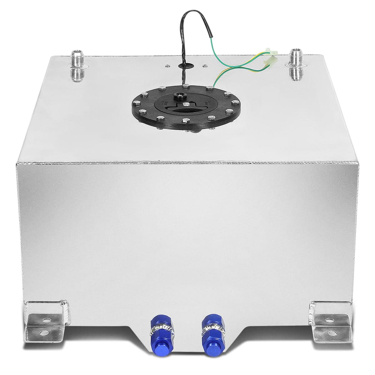 15.5 Gallon Aluminum Fuel Cell Gas Tank with Level Sender - Polished