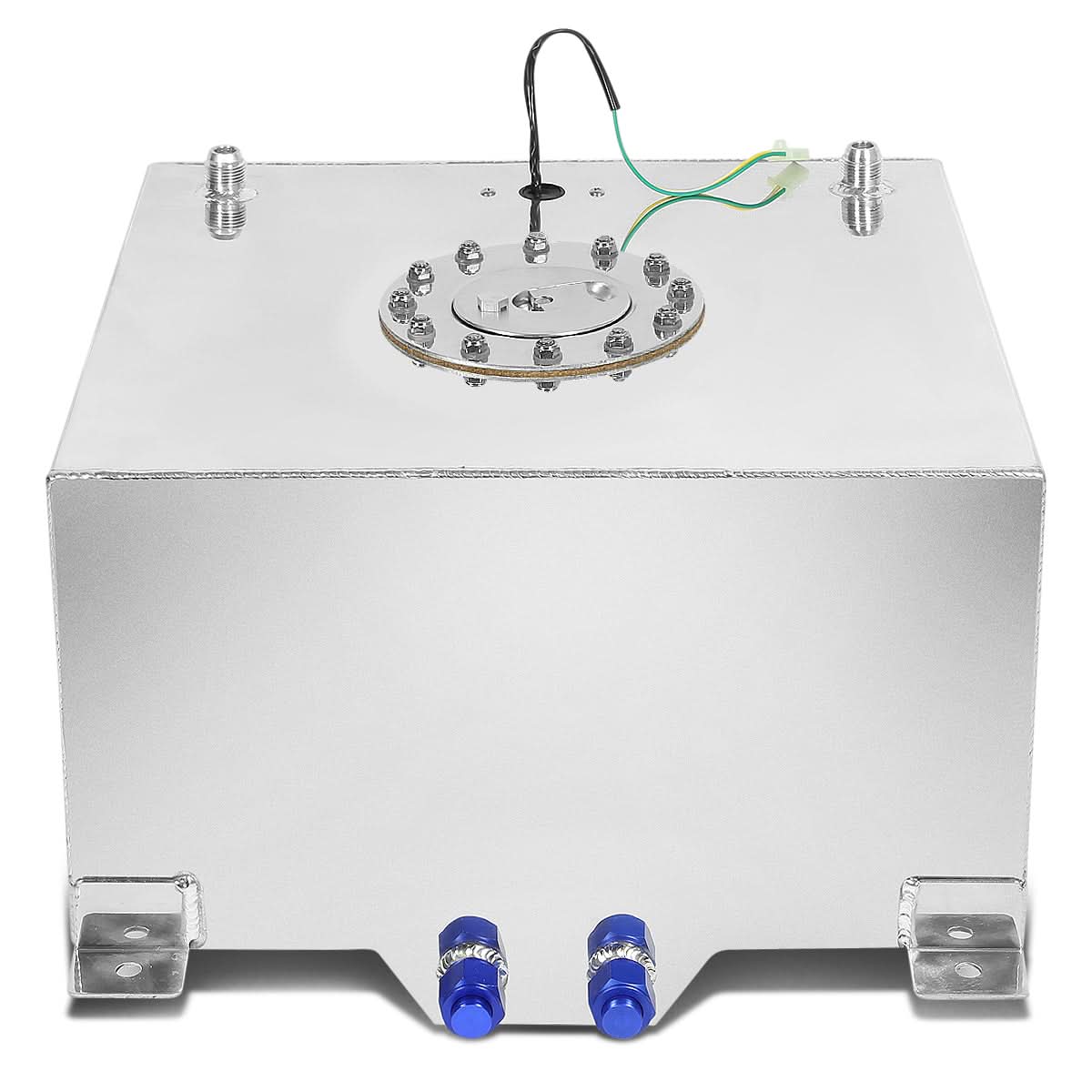 15.5 Gallon Aluminum Fuel Cell Gas Tank with Level Sender - Polished