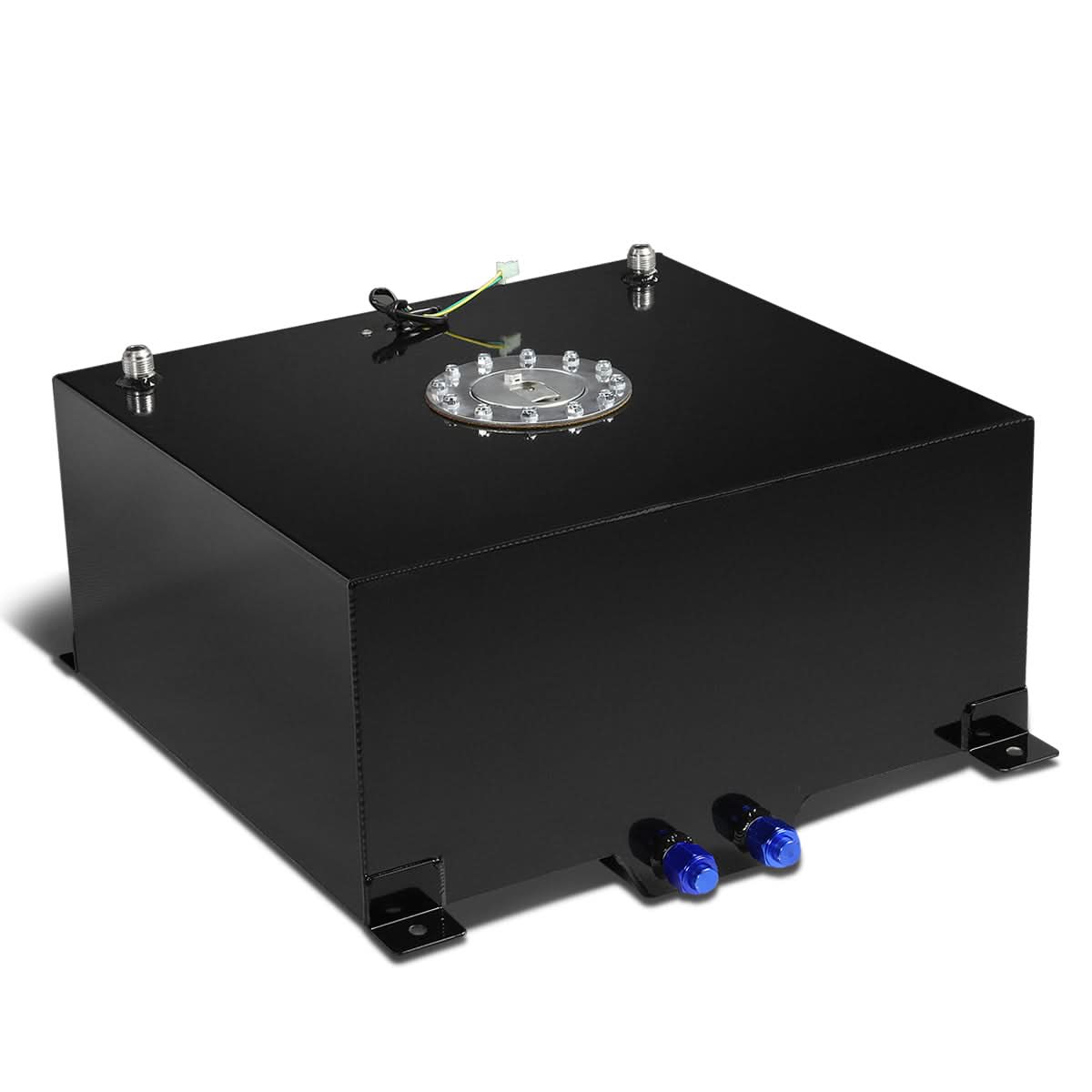 15.5 Gallon Aluminum Fuel Cell Gas Tank with Level Sender - Polished