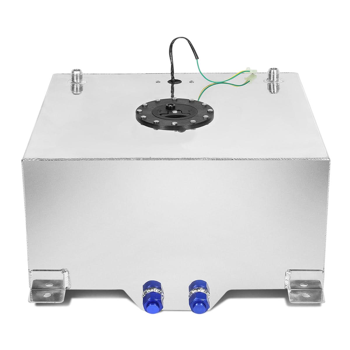 15 Gallon Aluminum Fuel Cell Gas Tank with Level Sender - Polished
