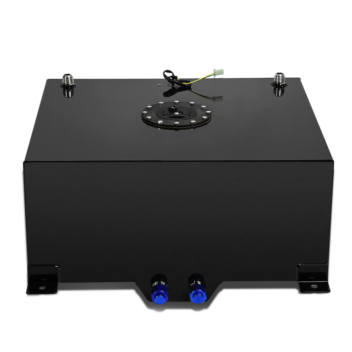 15 Gallon Aluminum Fuel Cell Gas Tank with Level Sender - Black