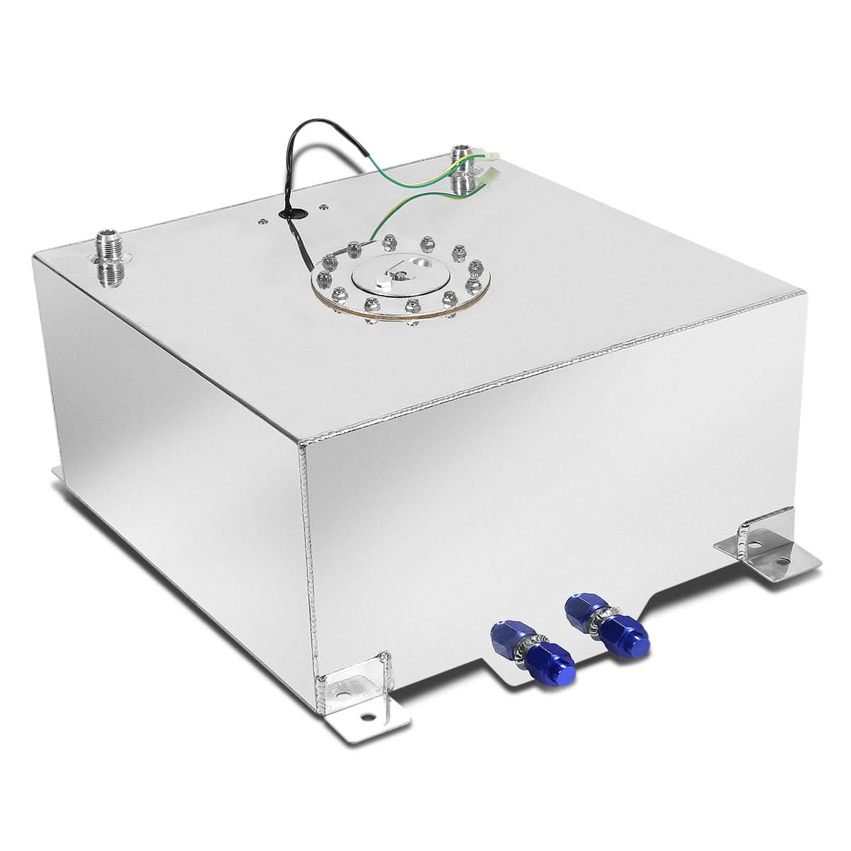 20 Gallon Aluminum Fuel Cell Gas Tank with Level Sender Polished