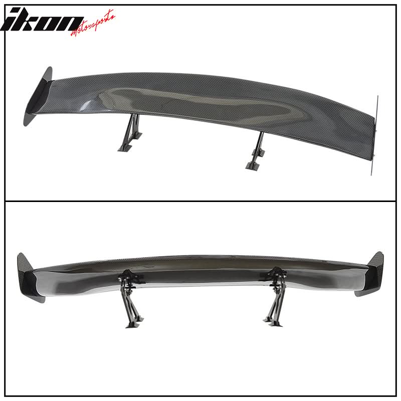 56"Inch GT Style 3D Carbon Fiber Racing Race Drag Trunk Spoiler Wing