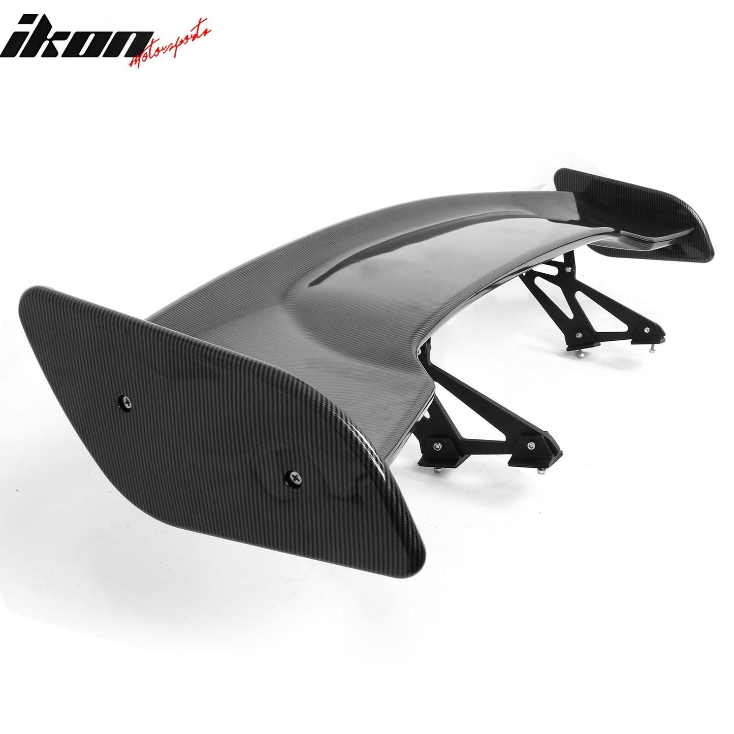 Universal JDM GT Style Carbon Fiber Print Trunk Spoiler Wing Lip ABS