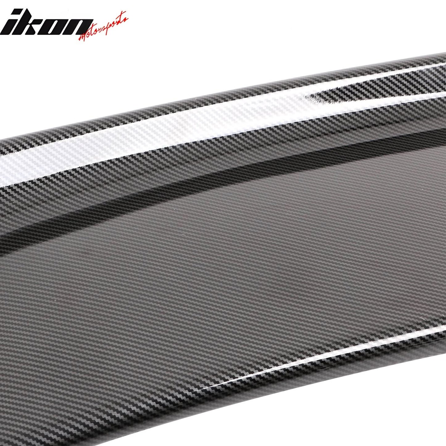 Universal JDM GT Style Carbon Fiber Print Trunk Spoiler ABS w/ Light