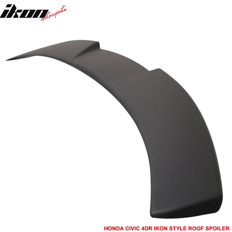 2016-2021 Honda Civic X 10th Gen Roof Spoiler MUG Window Visor Chrome