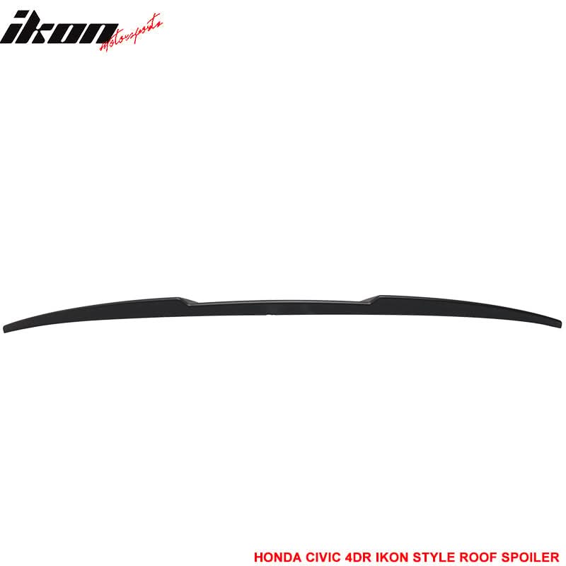 2016-2021 Honda Civic X 10th Gen Roof Spoiler MUG Window Visor Chrome