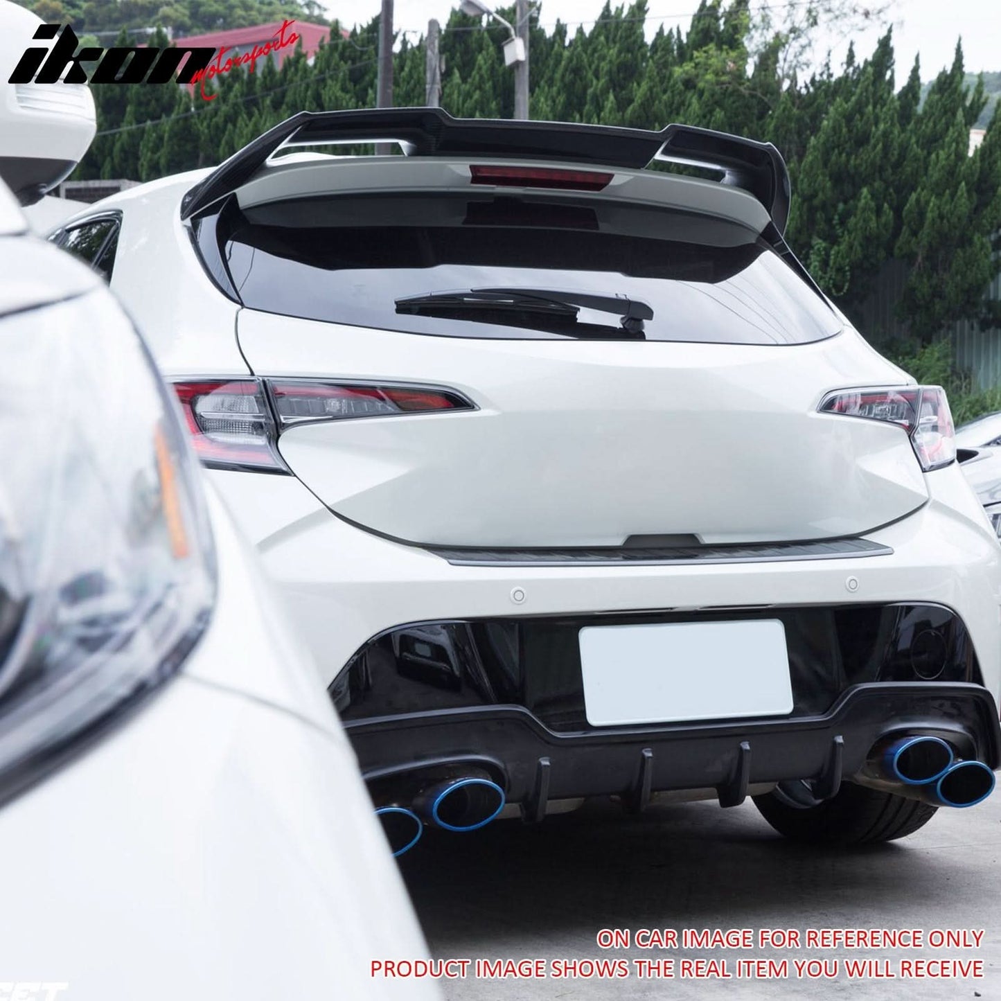 2019-2025 Toyota GR Corolla Sport J Style Unpainted Gray Roof Spoiler