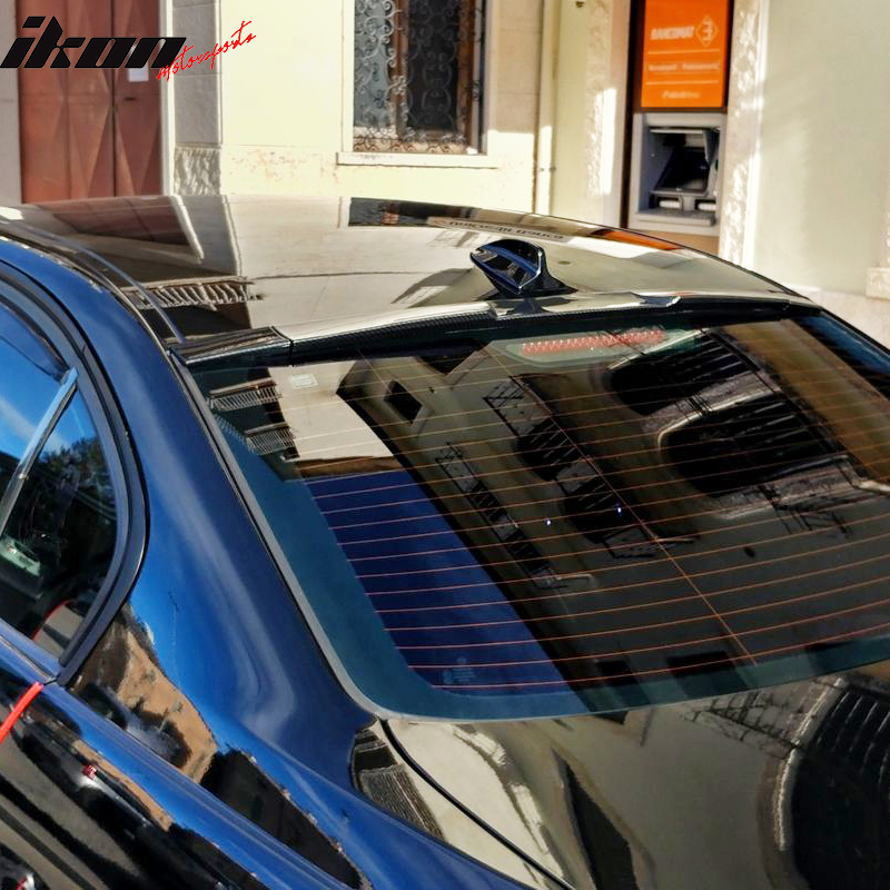 Universal Fitment Rear Roof Spoiler Lid Wing CF Print