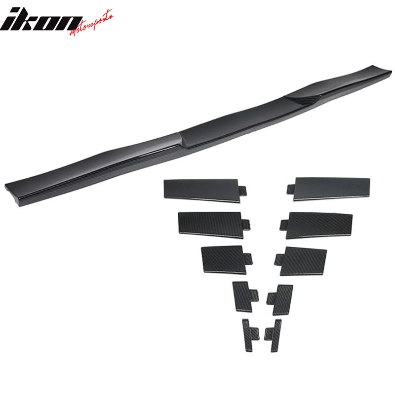 Universal Fitment Carbon Fiber Print Adjustable Rear Roof Spoiler ABS