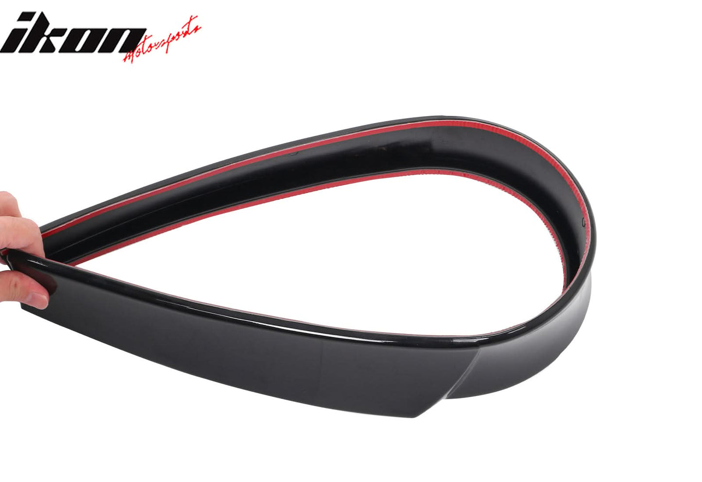 Universal Fitment Gloss Black Adjustable Rear Top Roof Spoiler Lip ABS
