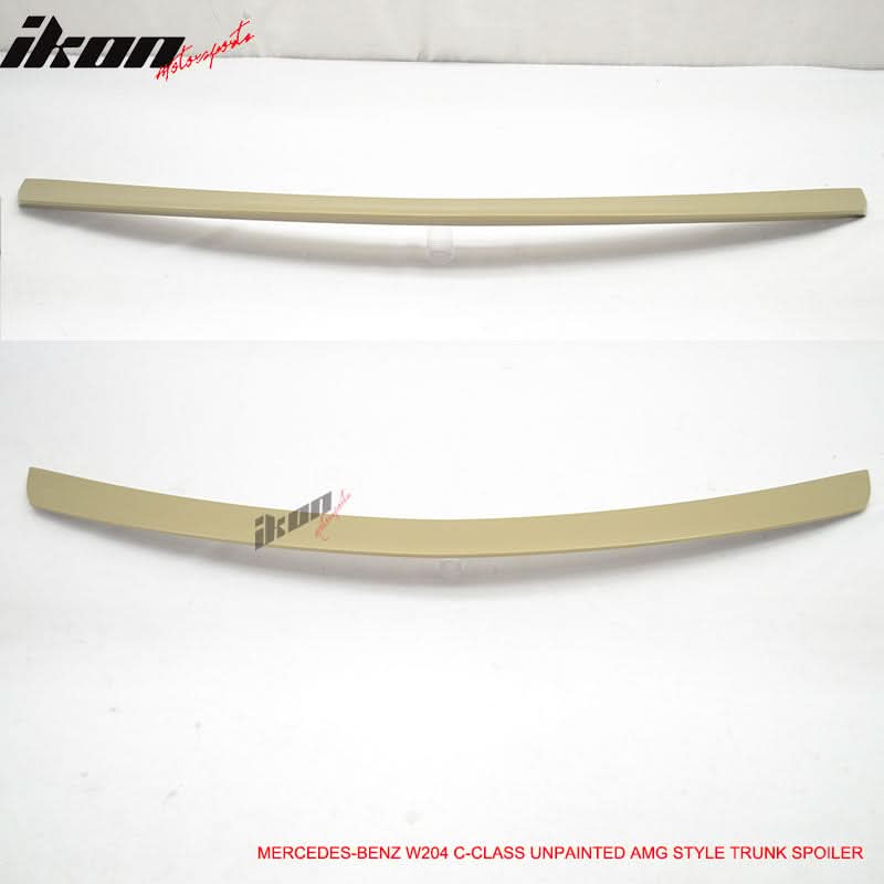 2008-2014 Benz C-Class W204 AMG Style Unpainted Rear Spoiler Wing ABS