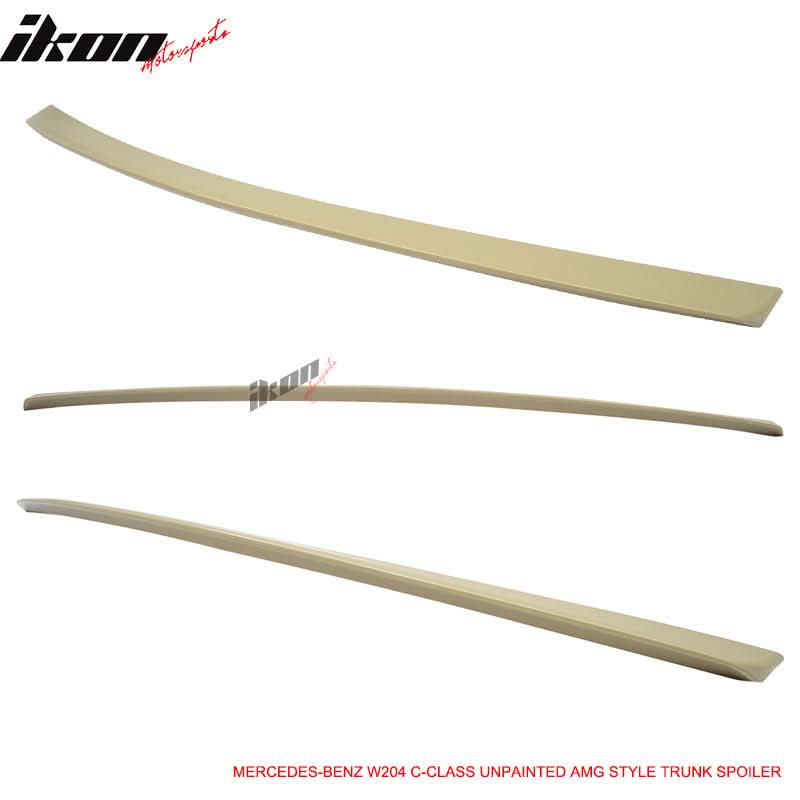 2008-2014 Benz C-Class W204 AMG Style Unpainted Trunk Spoiler Wing ABS