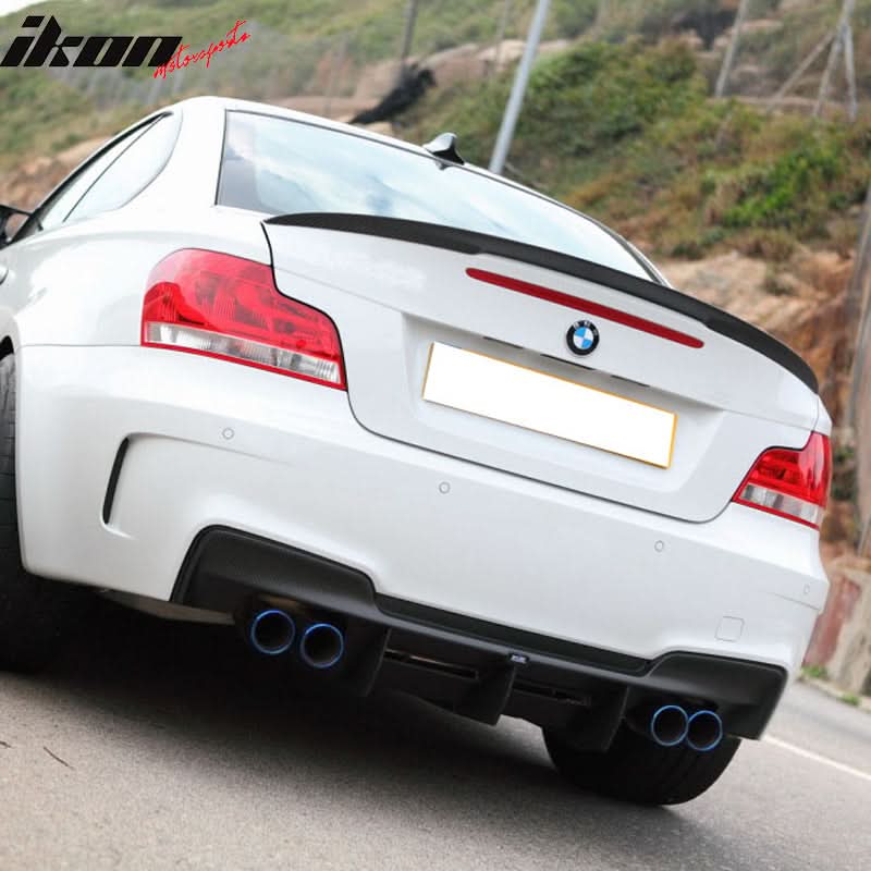 2007-2011 BMW E82 1 Series P Style Matte Black ABS Rear Spoiler Wing