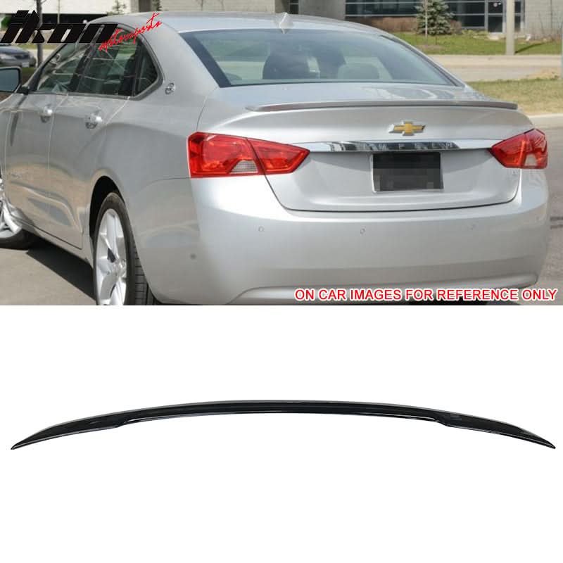 2014-2021 Chevy Impala OE Painted #WA8555 Black Rear Spoiler Wing ABS