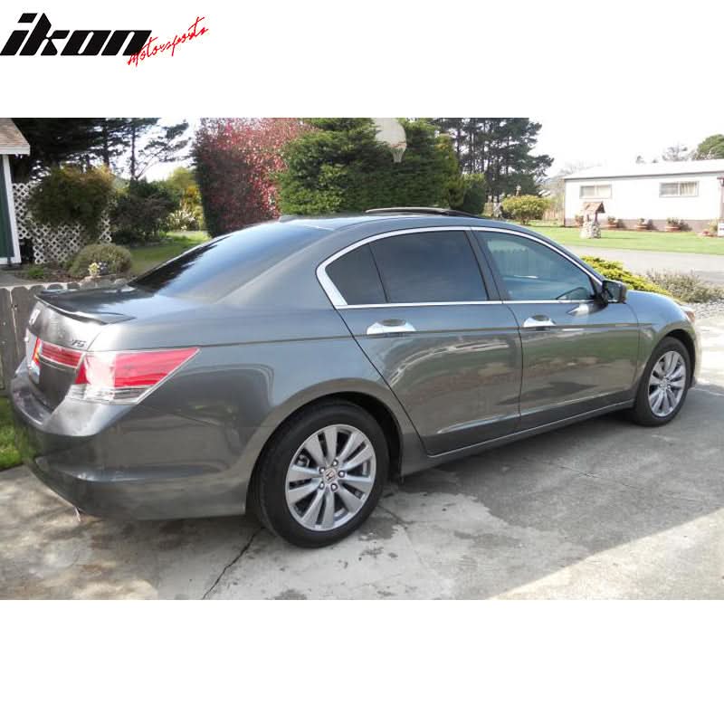 2008-12 Honda Accord 8th 4DR OE Style Matte Black Trunk Spoiler ABS