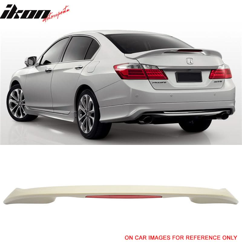 2013-2016 Honda Accord MD Style Unpainted Rear Spoiler Wing ABS