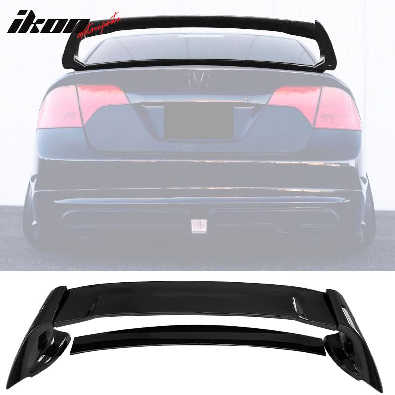 2006-2011 Honda Civic Rear Spoiler Wing Mugen Style ABS