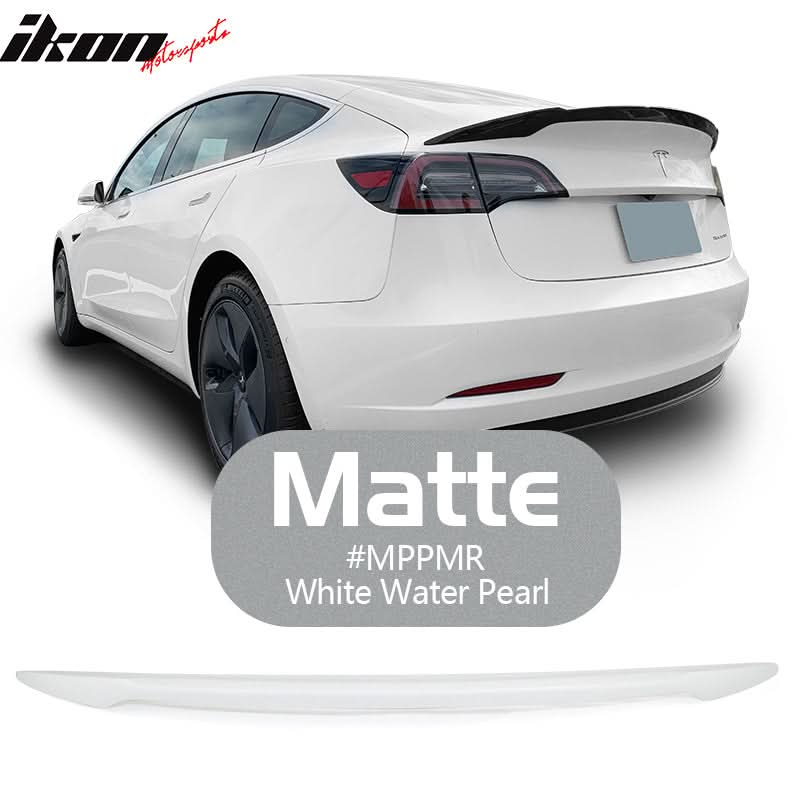 2017-2023 Tesla 3 Sedan 4-Door IKON V Trunk Spoiler ABS