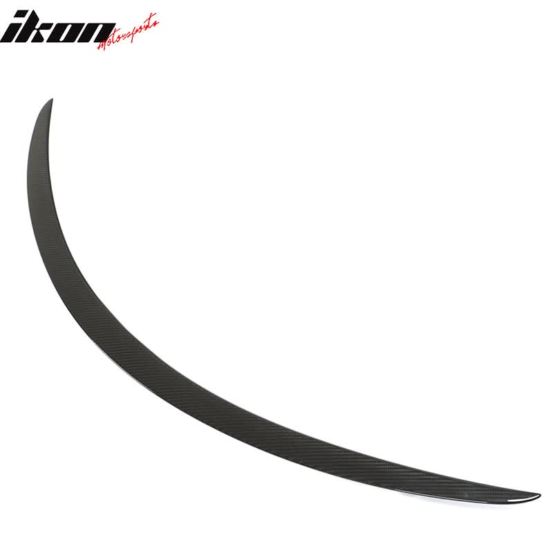 2012-2023 Tesla Model S Gloss Black Rear Spoiler Wing Dry Carbon Fiber