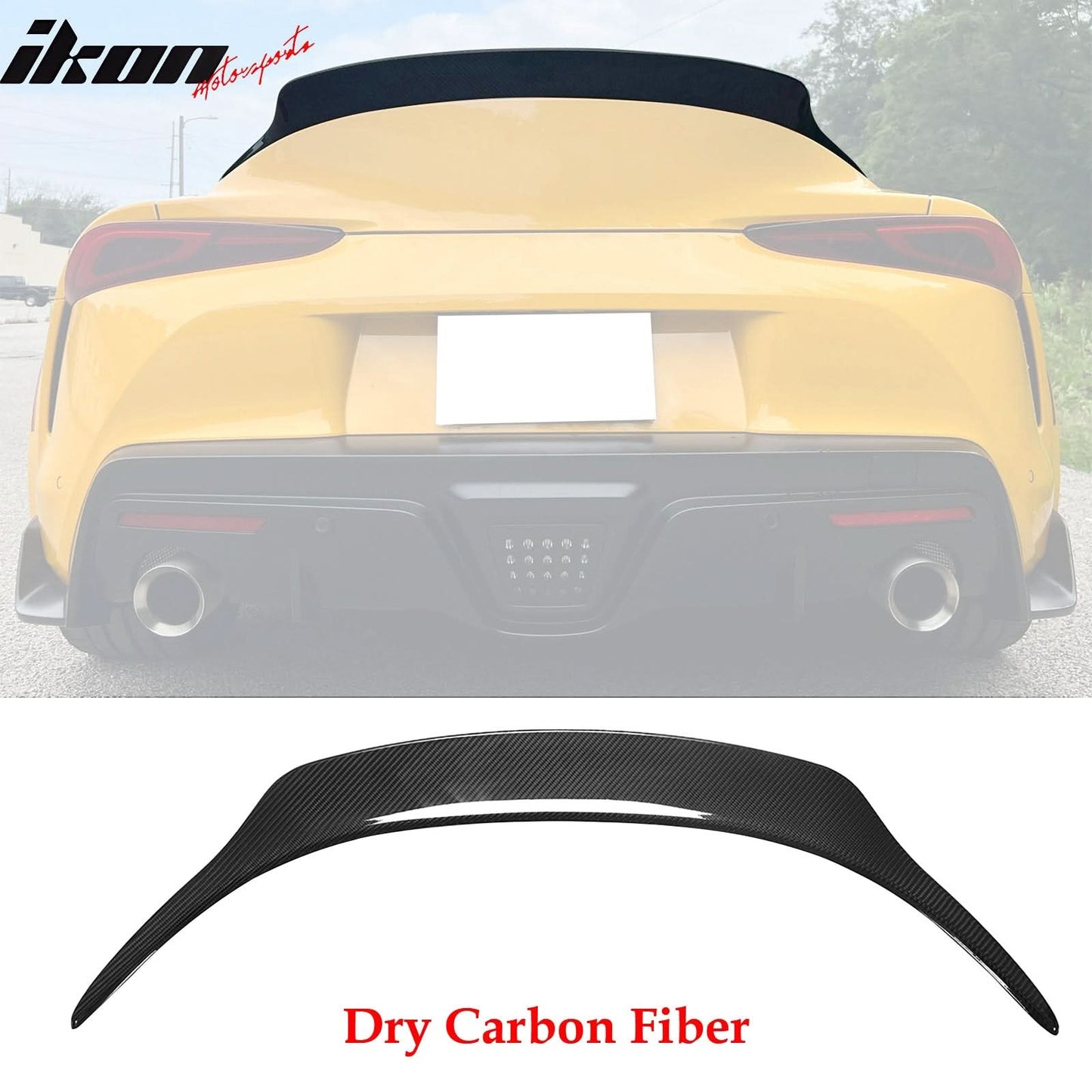 2020-2025 Toyota GR Supra A90 OE Trunk Spoiler Gloss Dry Carbon Fiber