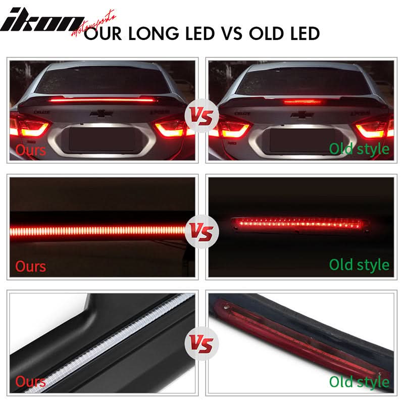 2016-2019 Chevy Cruze Sedan Trunk Spoiler ABS