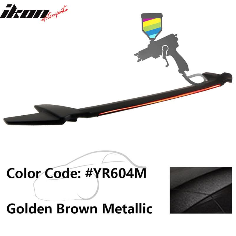 2016-2021 Honda Civic Sedan Long LED Style Trunk Spoiler Wing Lip ABS