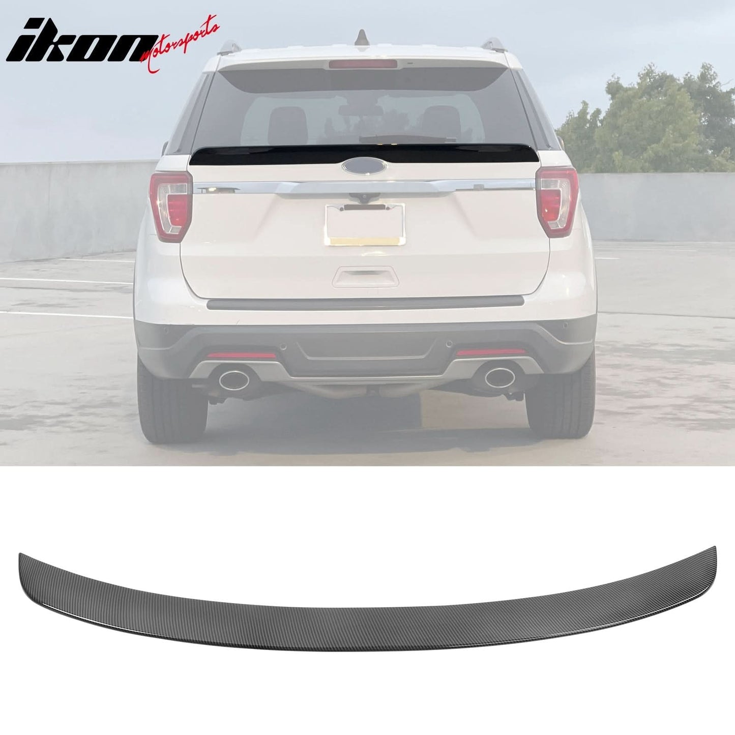 2016-2019 Ford Explorer Duckbill Style Middle Spoiler ABS