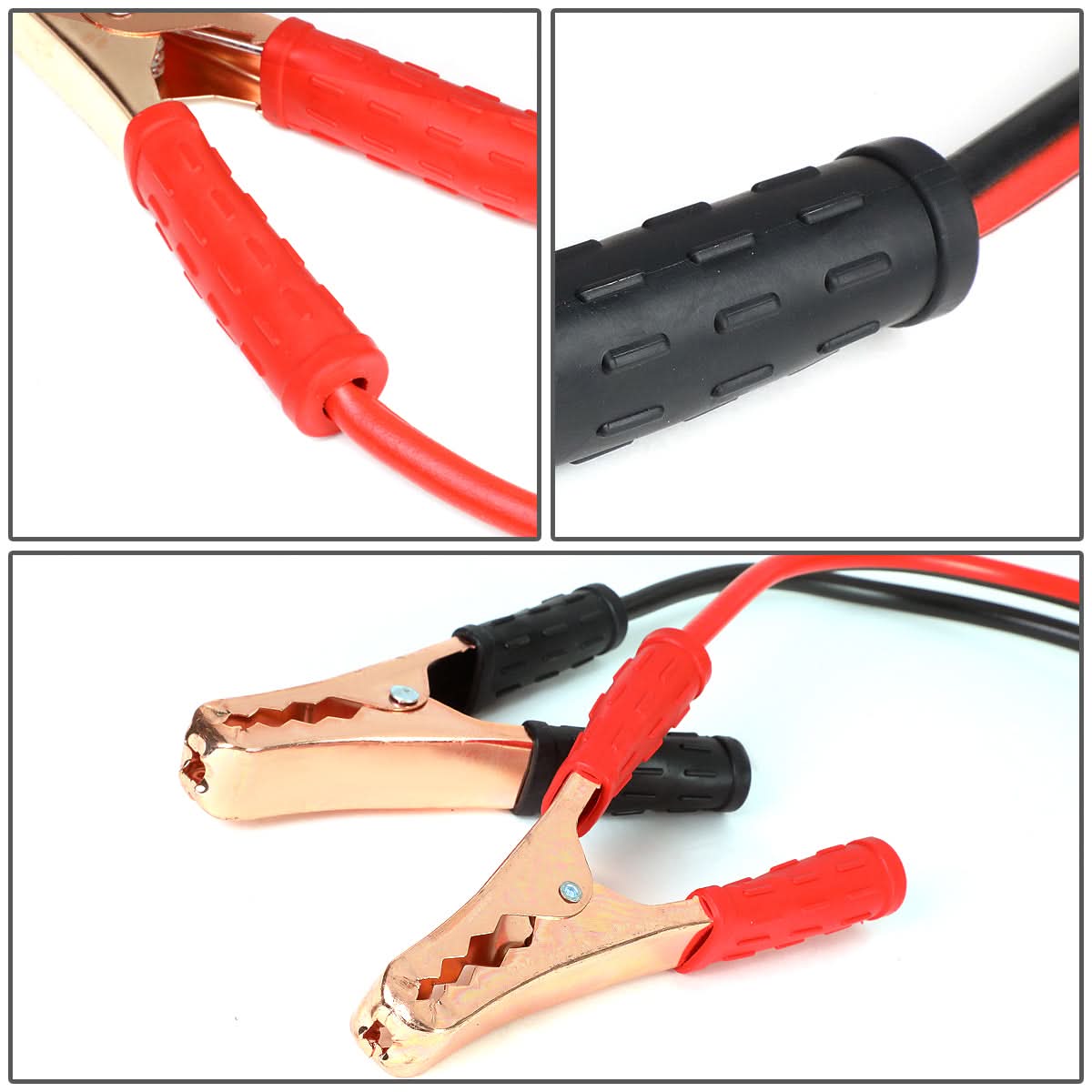 12 Ft Booster Cables - 8 Gauge 250 Amp Jumper Cables