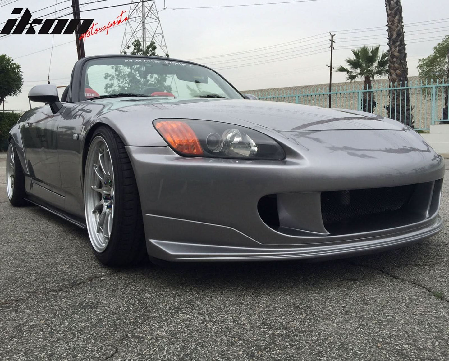 2000-2009 Honda S2000 R1 Style Unpainted Black Front Bumper Cover PU