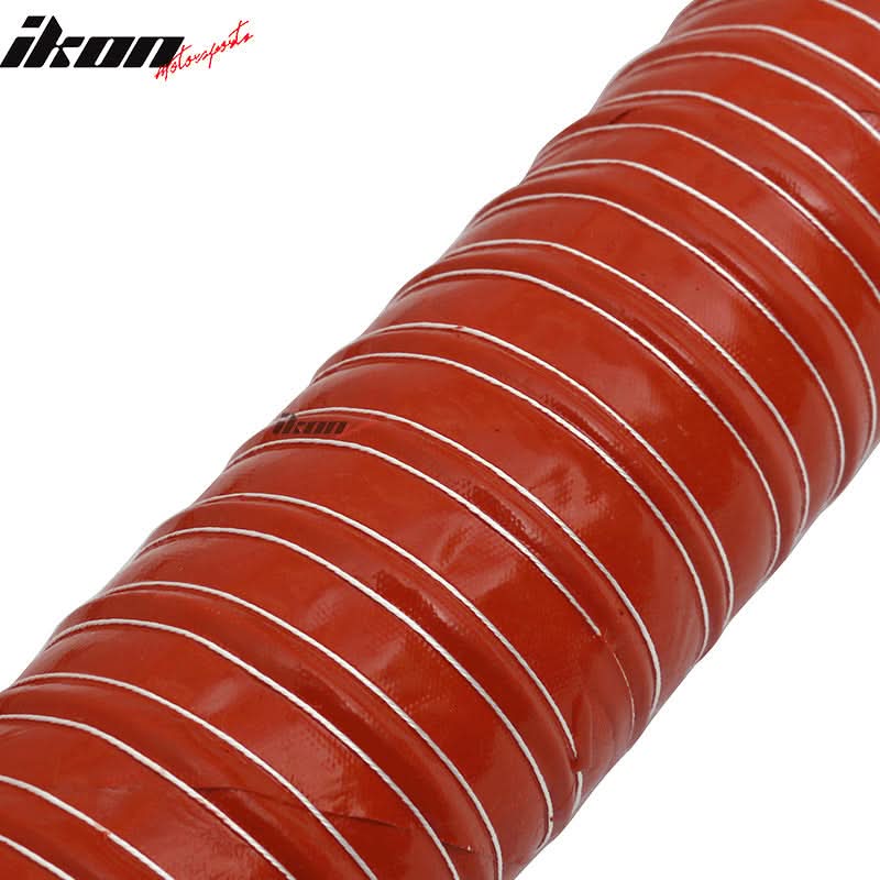 2.5X40" 2PC Brake Cooling Dual Layerinsulation Hose Flange Aluminum