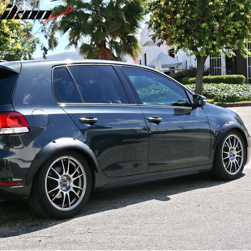 Ikon V2 Universal 50mm Front & 70mm Wide Rear PU Fender Flares of 4