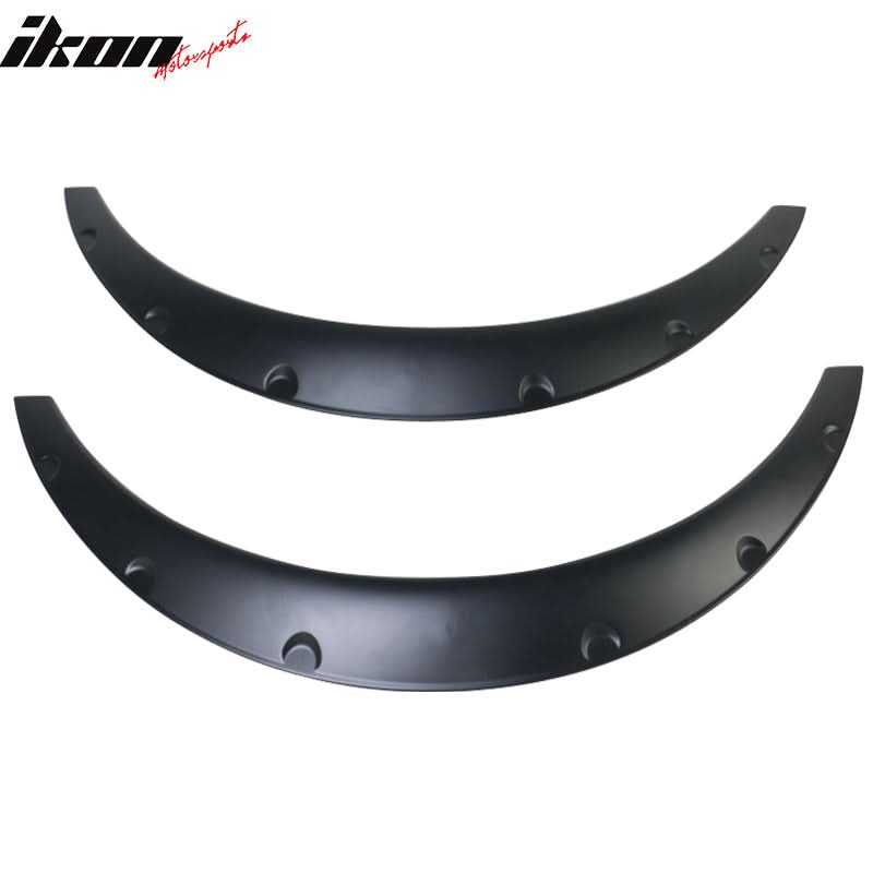 Ikon V2 Universal 50mm Front & 70mm Wide Rear PU Fender Flares of 4