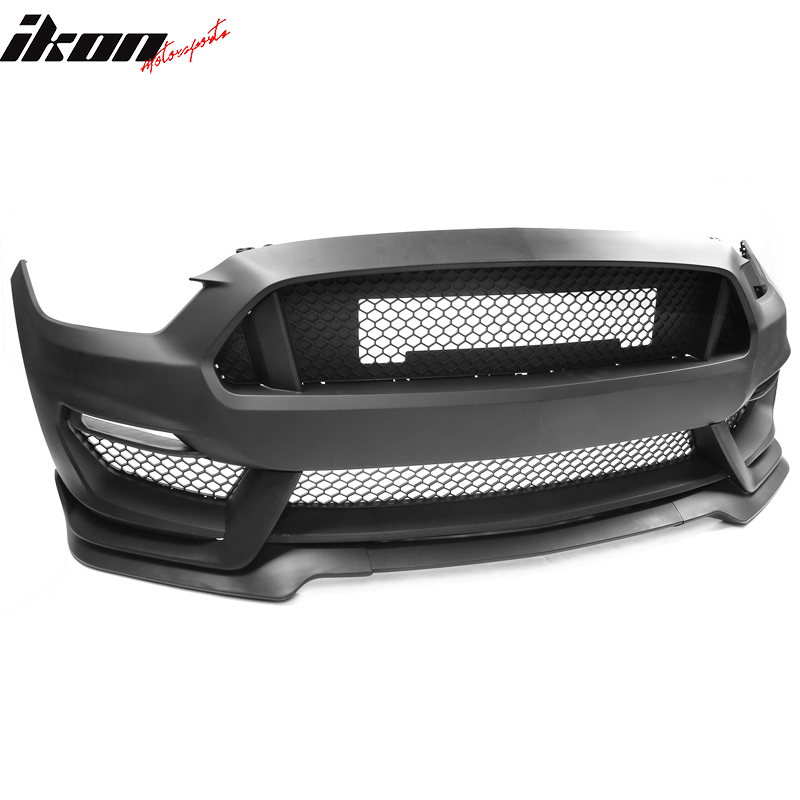 2015-2017 Ford Mustang Front Bumper Rear Diffuser & Dual Trunk Spoiler