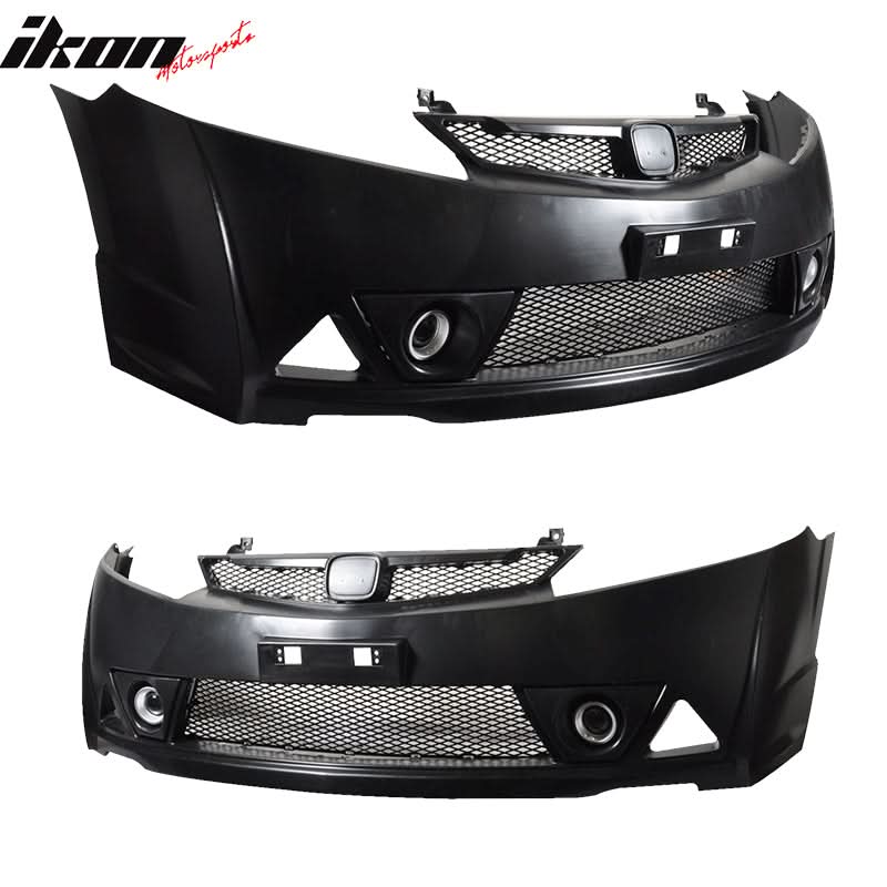 2006-2011 Honda Civic MUG RR Front Bumper Rear Lip With 3rd Light