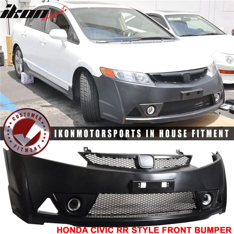 2006-2011 Honda Civic MUG RR Front Bumper Rear Lip With 3rd Light