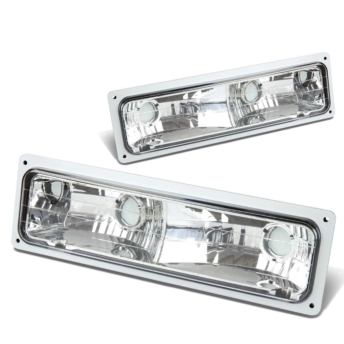 94-98 Chevrolet C10 Chrome Bumper Lights 2PC