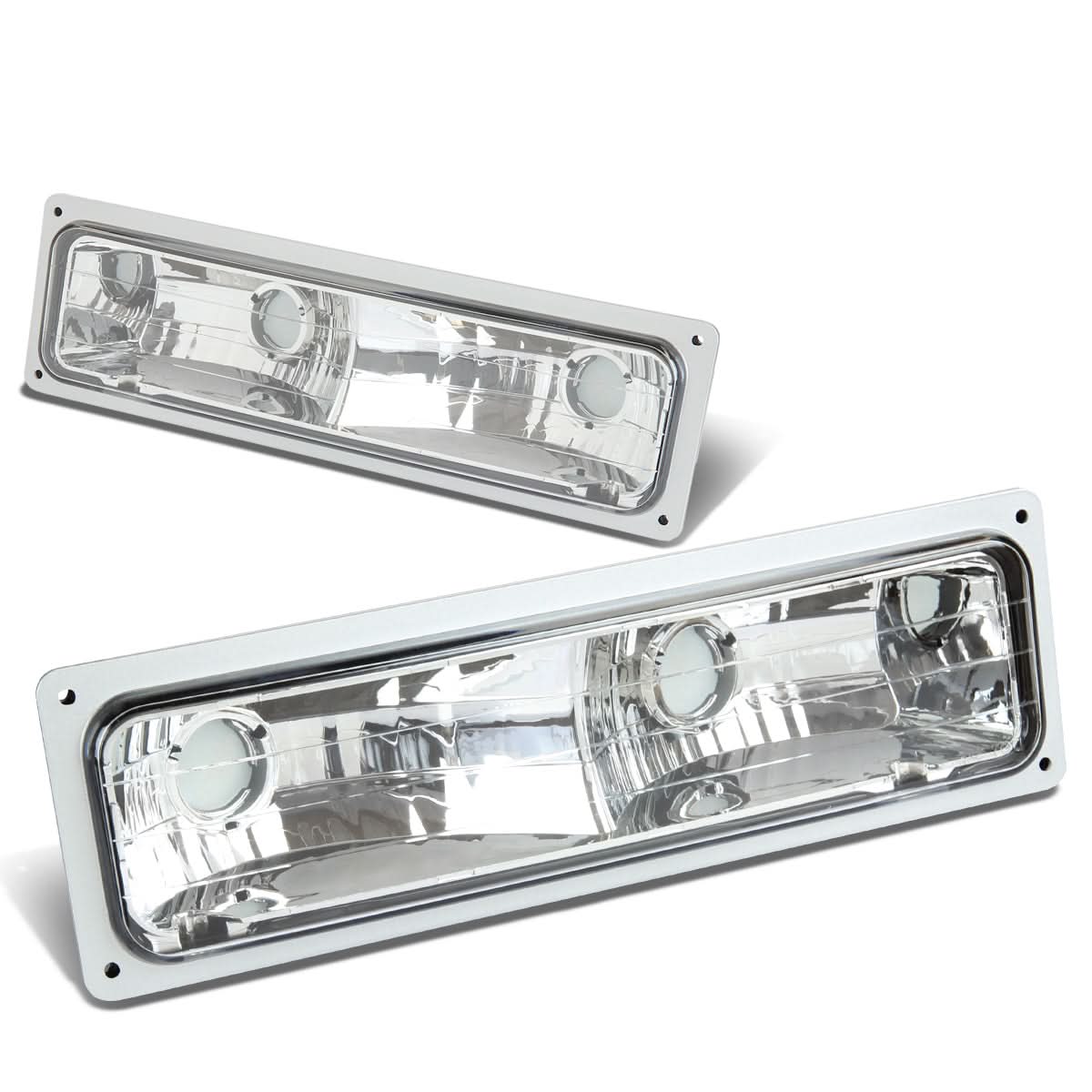 94-98 Chevrolet C10 Chrome Bumper Lights 2PC