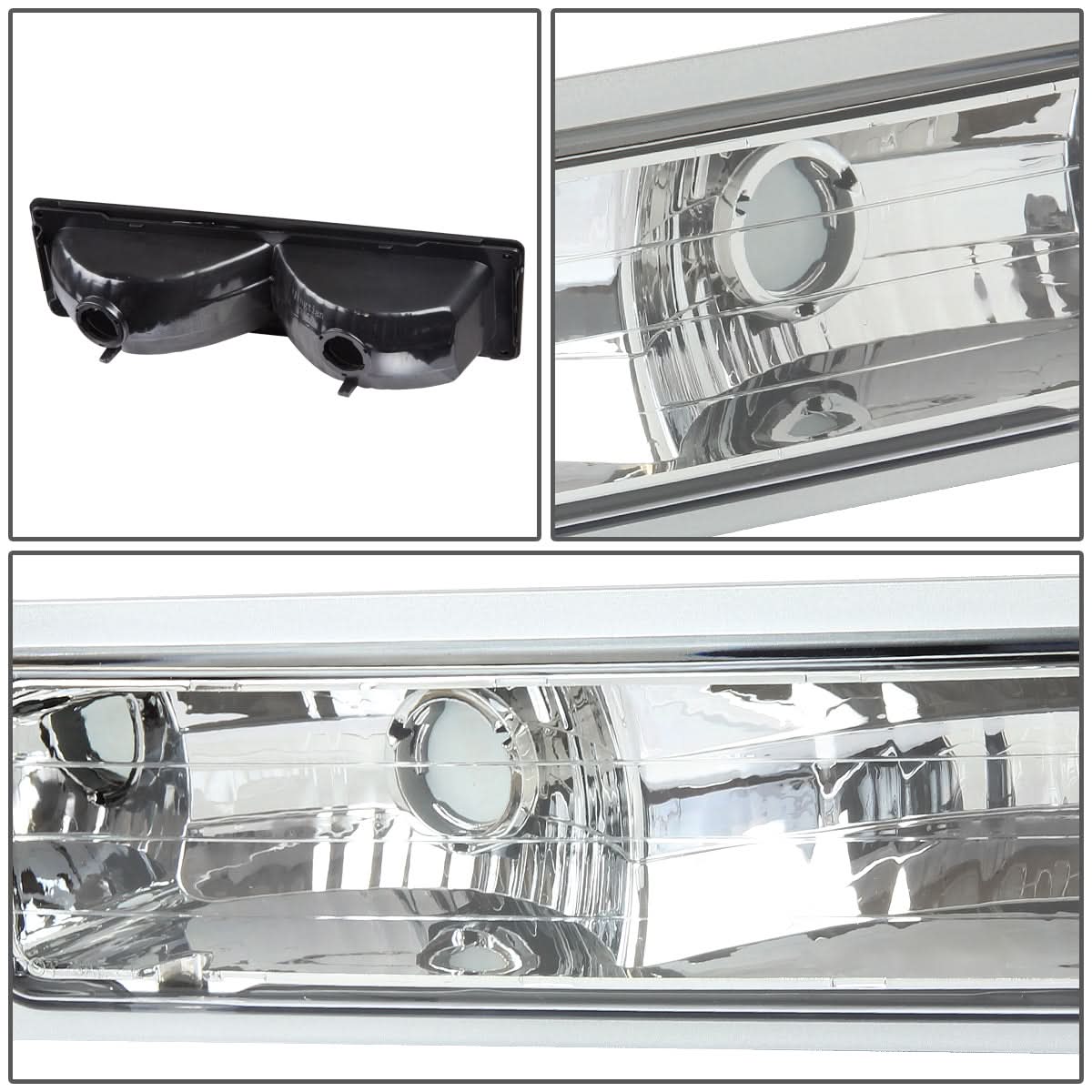 94-98 Chevrolet C10 Chrome Bumper Lights 2PC