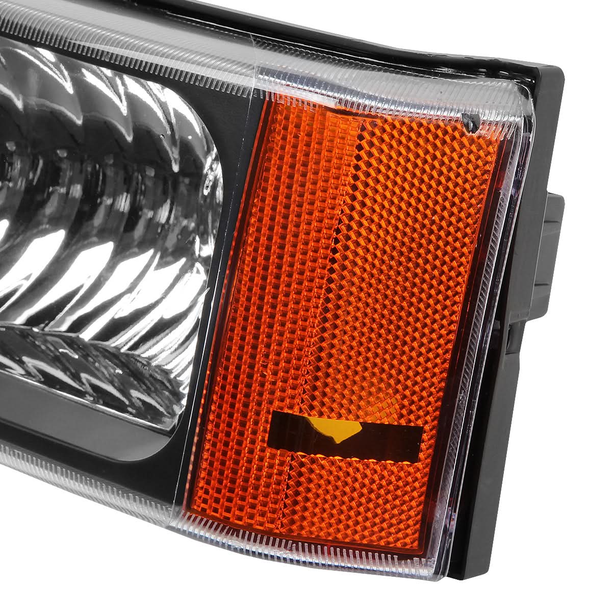 03-07 Chevrolet Avalanche Silverado Bumper Lights Black Amber