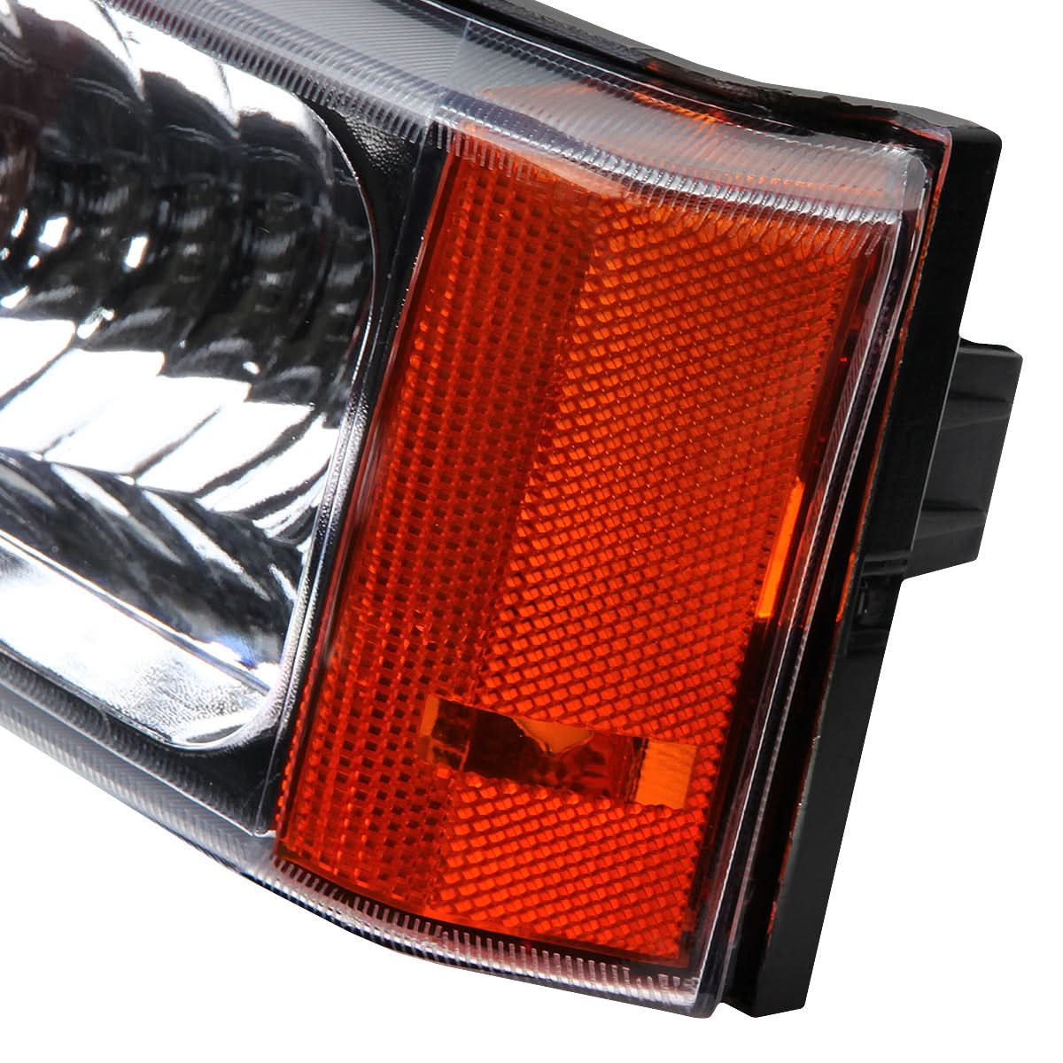 03-07 Chevrolet Avalanche Silverado Chrome Amber Bumper Lights 2PC