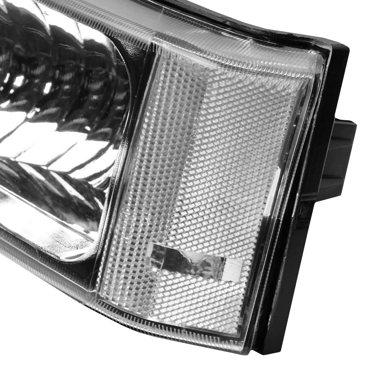 03-07 Chevrolet Avalanche Silverado Chrome Clear Bumper Lights 2PC