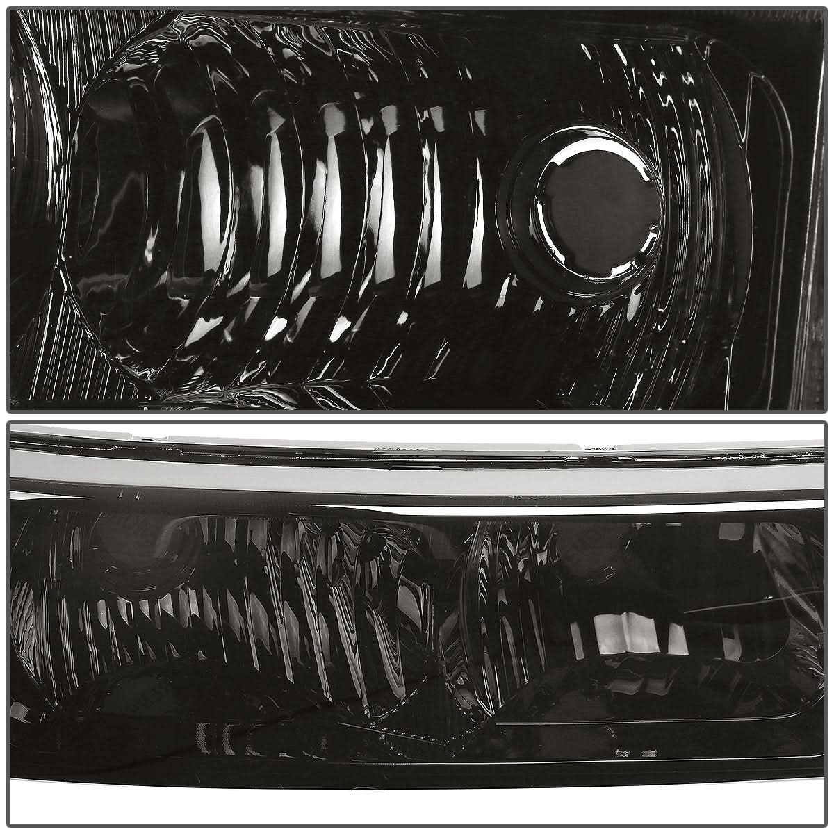 03-07 Chevrolet Avalanche Silverado Smoke Amber Corner Bumper Lights