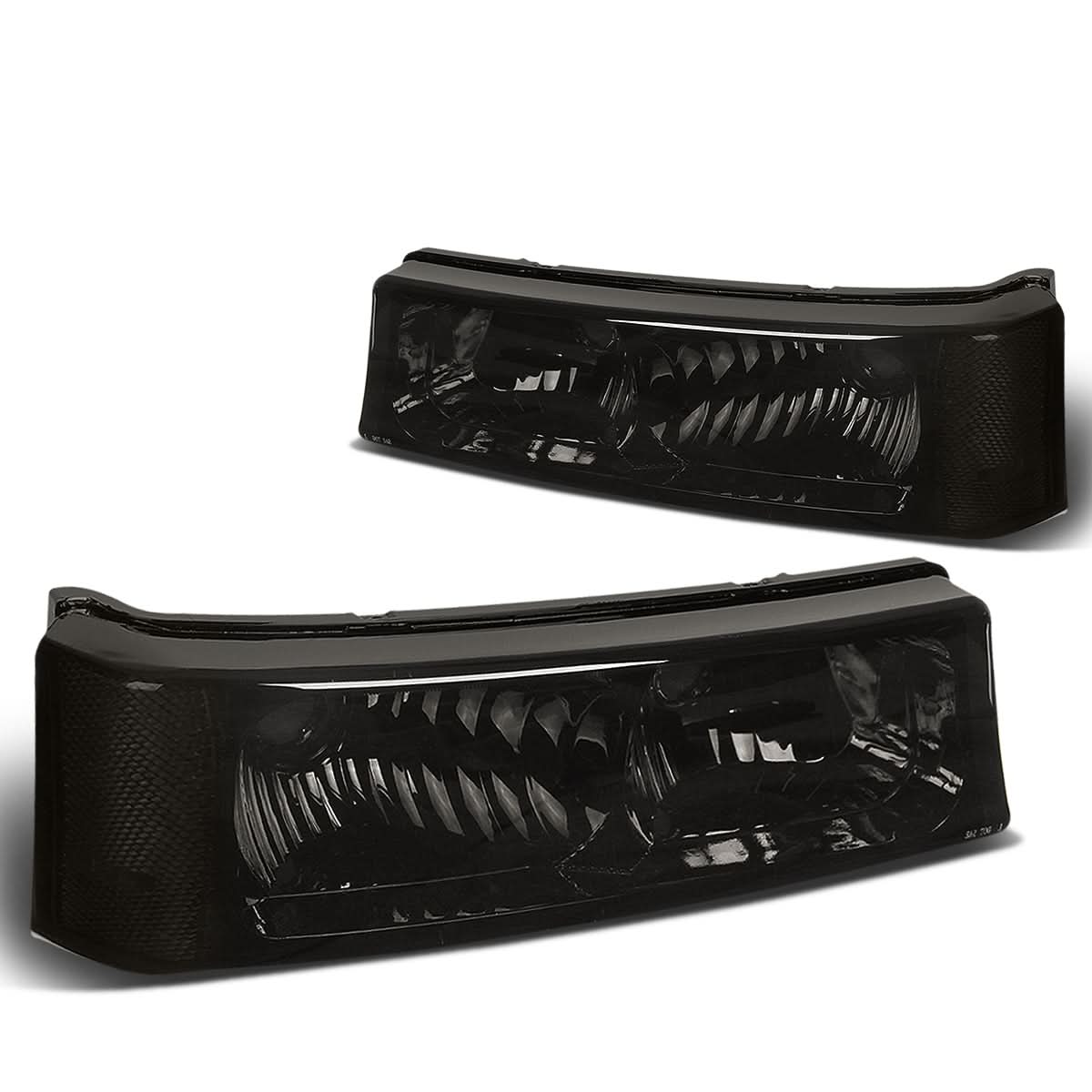 03-07 Chevrolet Avalanche Silverado Smoke Bumper Lights 2PC