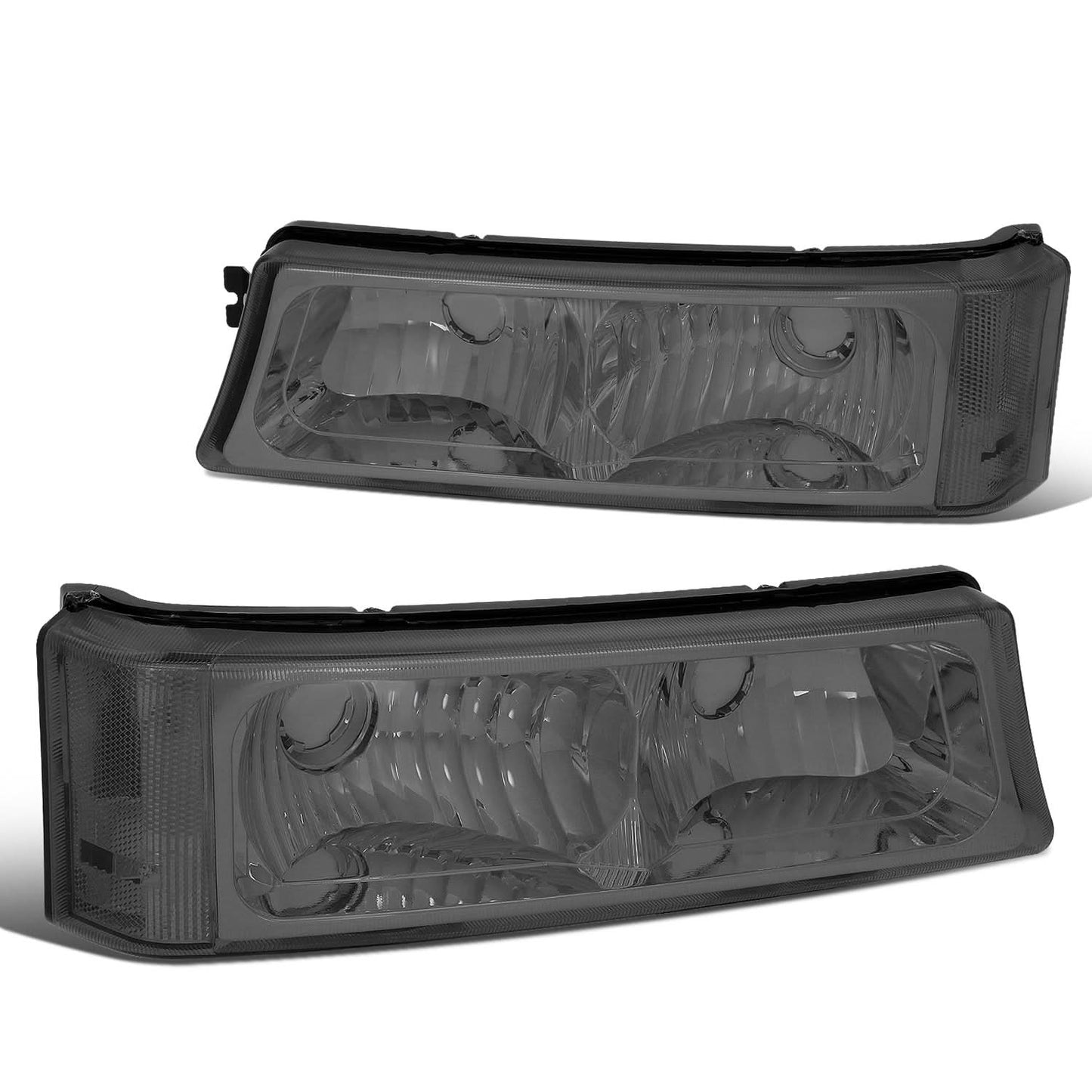 03-07 Chevrolet Avalanche Silverado Smoke Bumper Lights 2PC