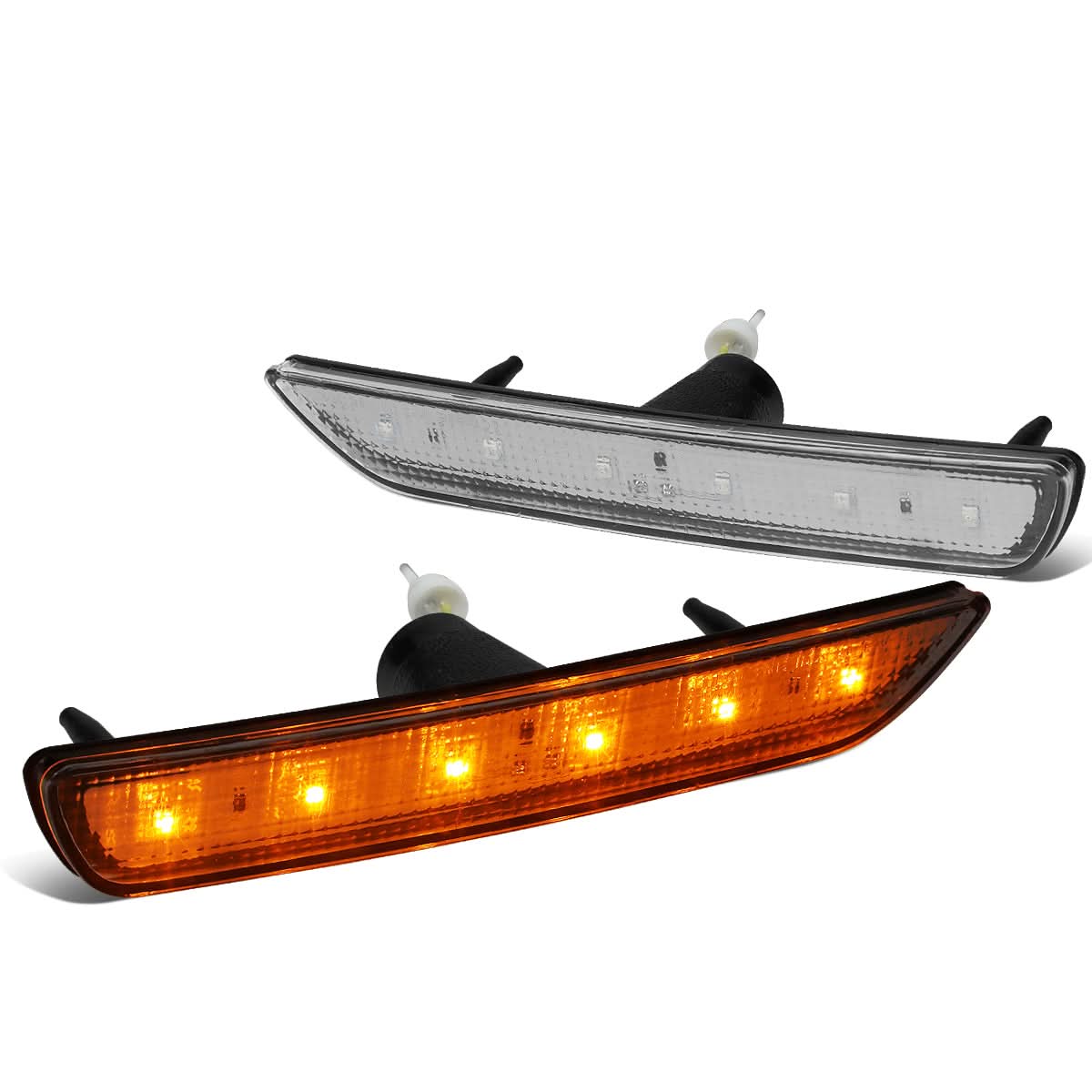 10-14 Ford Mustang LED Bumper Lights - Clear