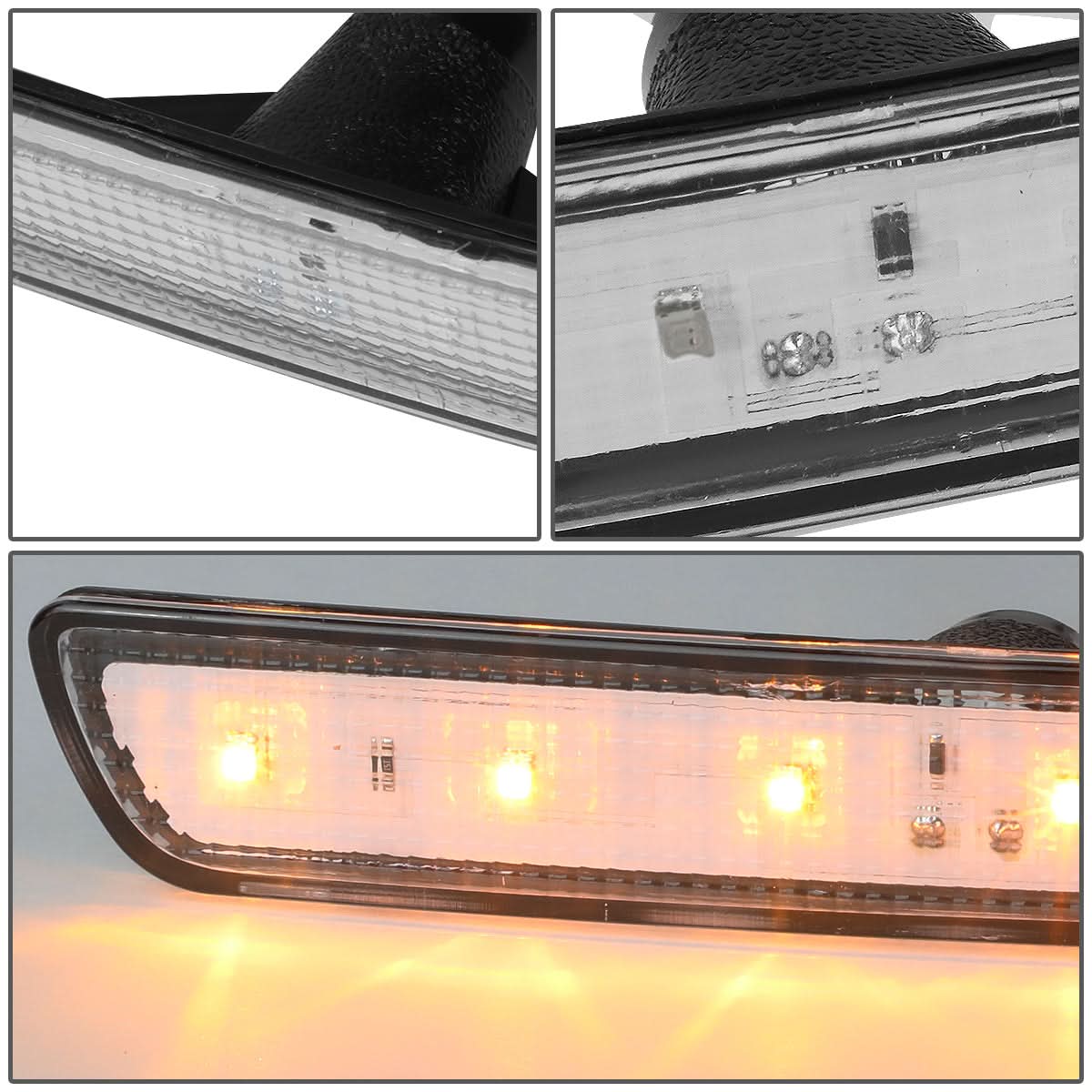 10-14 Ford Mustang LED Bumper Lights - Clear
